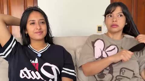 Snapshot of 2summerlove2 chatting on 10-26-25, 02:12 Dalilah and Tarah online show from 10-26-25, 02:12