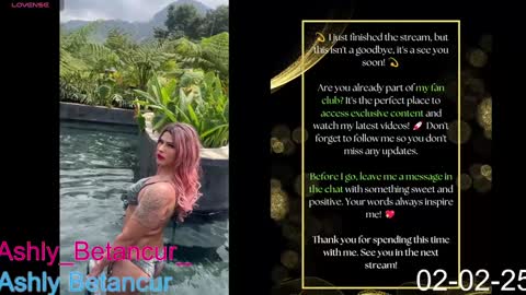 Ashly Betancur  online show from 02-02-25, 09:40
