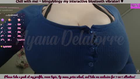 Snapshot of ayanadelatorre chatting on 12-12-24, 01:53 Ayana Delatorre online show from 12-12-24, 01:53