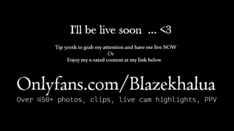 Blaze Khalua online show from 12-28-24, 03:37