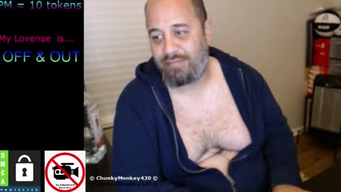 Snapshot of chunkymonkey420 chatting on 02-10-25, 08:53 Spencer Smokey Bear online show from 02-10-25, 08:53