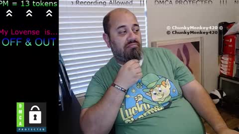 Snapshot of chunkymonkey420 chatting on 03-10-25, 12:51 Spencer Smokey Bear online show from 03-10-25, 12:51