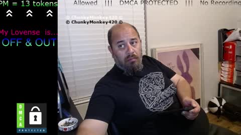 Snapshot of chunkymonkey420 chatting on 03-11-25, 08:52 Spencer Smokey Bear online show from 03-11-25, 08:52