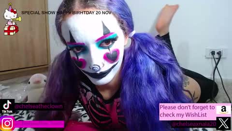 Snapshot of eloise_brown_ chatting on 11-13-25, 08:08 Chelsea Please help me to reach 100 thumbs up online show from 11-13-25, 08:08