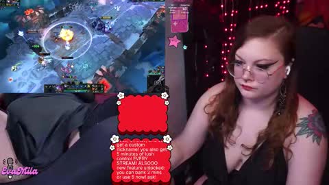 Snapshot of evamilaa chatting on 02-25-26, 07:34 Eva online show from 02-25-26, 07:34