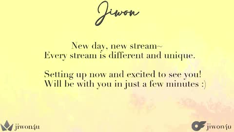 Jiwon online show from 02-22-25, 12:40