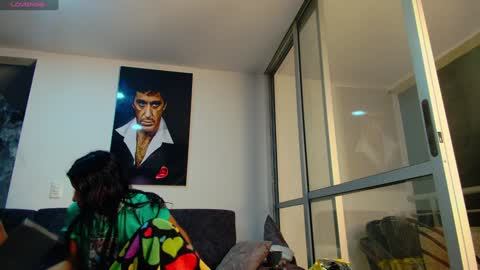 Snapshot of latin_couple77 chatting on 01-18-25, 09:13 Sara y Andy online show from 01-18-25, 09:13