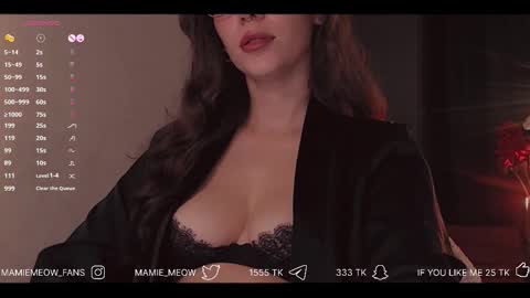 Snapshot of mamiemeow chatting on 11-28-25, 07:00 Your Miss Alice online show from 11-28-25, 07:00