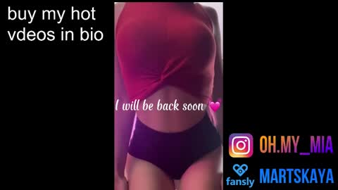 Snapshot of mia4sin chatting on 01-18-25, 07:49 Mia Martskaya online show from 01-18-25, 07:49
