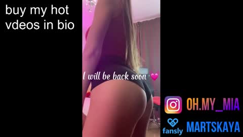 Snapshot of mia4sin chatting on 01-25-25, 07:49 Mia Martskaya online show from 01-25-25, 07:49