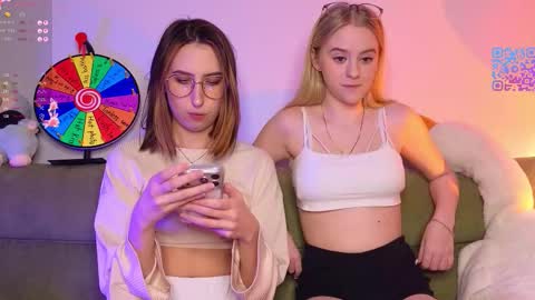 Snapshot of mimipaws chatting on 02-16-26, 07:43 MilaBlack and StacyBlonde Today unboxing Lovens OMG online show from 02-16-26, 07:43