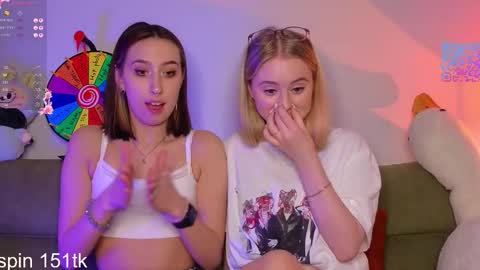 Snapshot of mimipaws chatting on 02-18-26, 07:43 MilaBlack and StacyBlonde Today unboxing Lovens OMG online show from 02-18-26, 07:43