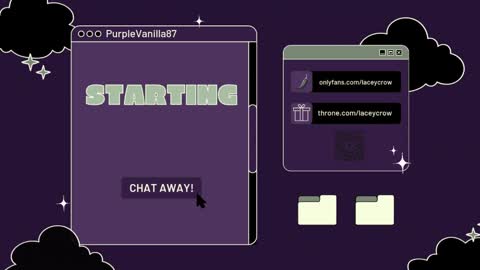 Snapshot of purplevanilla87 chatting on 02-27-25, 01:38 Purple online show from 02-27-25, 01:38