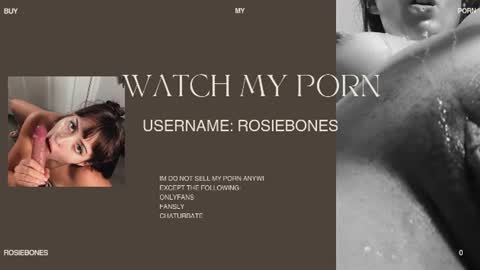 Snapshot of rosiebones chatting on 07-01-26, 06:40 Rosie Bones online show from 07-01-26, 06:40