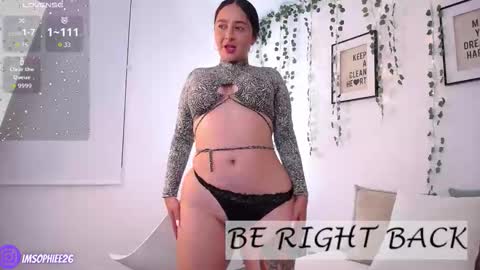 Snapshot of s0phie_26 chatting on 01-09-26, 11:39 Sofia Independent Model online show from 01-09-26, 11:39