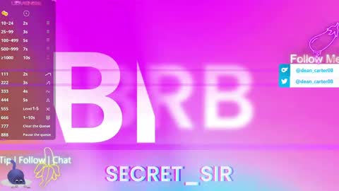 Snapshot of secret_sir chatting on 06-03-26, 11:21 Dean Carter online show from 06-03-26, 11:21