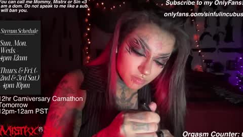 Mistrx Sin online show from 01-18-25, 05:41