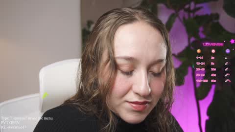 Snapshot of skarpio17 chatting on 01-26-25, 12:37 Im Scarlett ONLINE 5pm-10pm NYC time online show from 01-26-25, 12:37