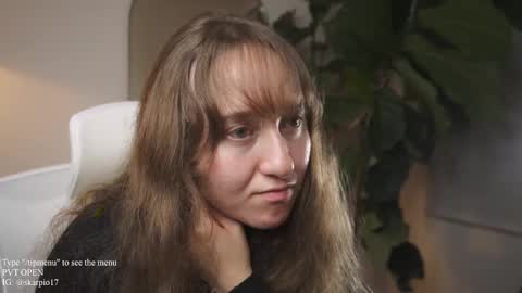 Snapshot of skarpio17 chatting on 03-09-25, 01:46 Im Scarlett ONLINE 5pm-10pm NYC time online show from 03-09-25, 01:46