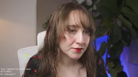 Snapshot of skarpio17 chatting on 03-10-25, 12:40 Im Scarlett ONLINE 5pm-10pm NYC time online show from 03-10-25, 12:40