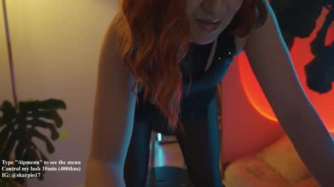 Snapshot of skarpio17 chatting on 01-10-26, 12:56 Im Scarlett ONLINE 5pm-10pm NYC time online show from 01-10-26, 12:56