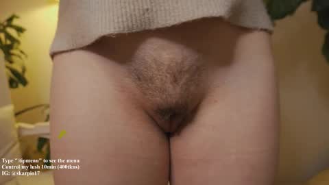 Snapshot of skarpio17 chatting on 01-18-26, 10:52 Im Scarlett ONLINE 5pm-10pm NYC time online show from 01-18-26, 10:52