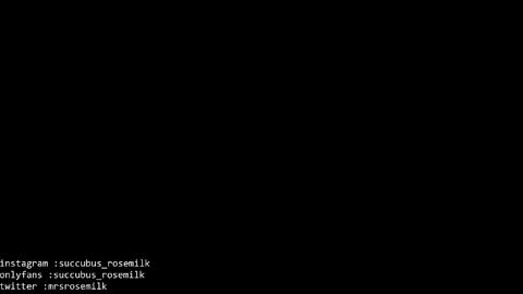 Succubus RoseMilk online show from 01-16-25, 10:10