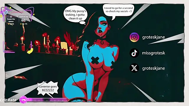 Snapshot of GroteskJane chatting on 01-15-26, 10:35 GroteskJane online show from 01-15-26, 10:35