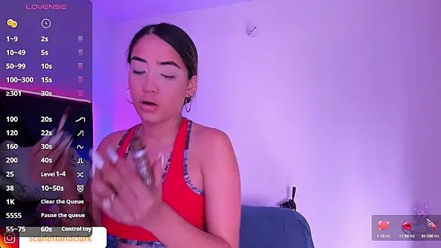 Snapshot of ScarlettAndClark chatting on 03-06-25, 09:09 ScarlettAndClark online show from 03-06-25, 09:09