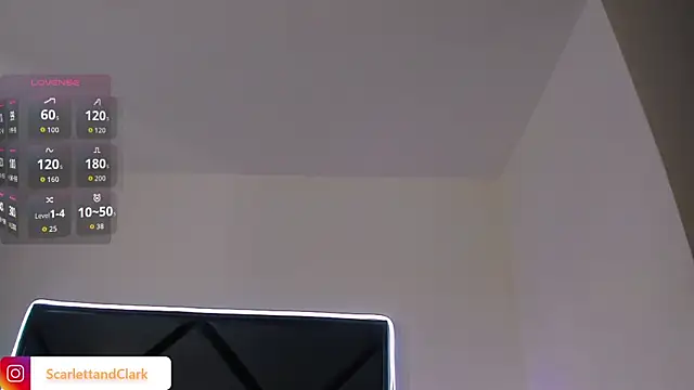 Snapshot of ScarlettAndClark chatting on 10-27-25, 08:35 ScarlettAndClark online show from 10-27-25, 08:35