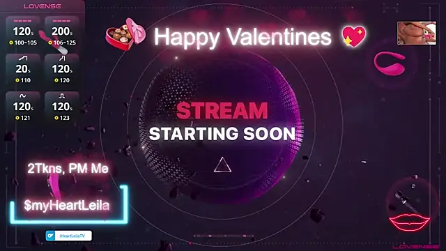 Snapshot of iHeartLeila chatting on 02-14-26, 12:29 iHeartLeila online show from 02-14-26, 12:29