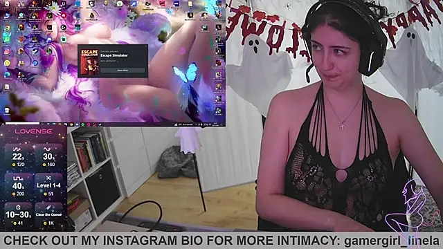 Snapshot of Gamergirl-Linela chatting on 10-28-25, 09:46 Gamergirl-Linela online show from 10-28-25, 09:46