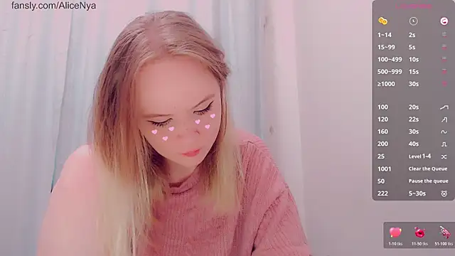 Snapshot of AliceNya_cute chatting on 01-08-26, 07:10 AliceNya cute online show from 01-08-26, 07:10