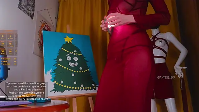 Giantess Eva online show from 12-13-25, 08:04