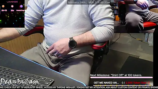 Snapshot of DeanonCam chatting on 02-28-26, 11:44 DeanonCam online show from 02-28-26, 11:44