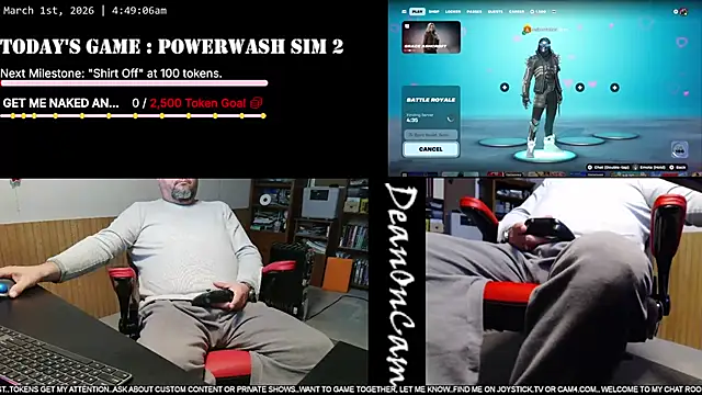 Snapshot of DeanonCam chatting on 03-01-26, 10:50 DeanonCam online show from 03-01-26, 10:50