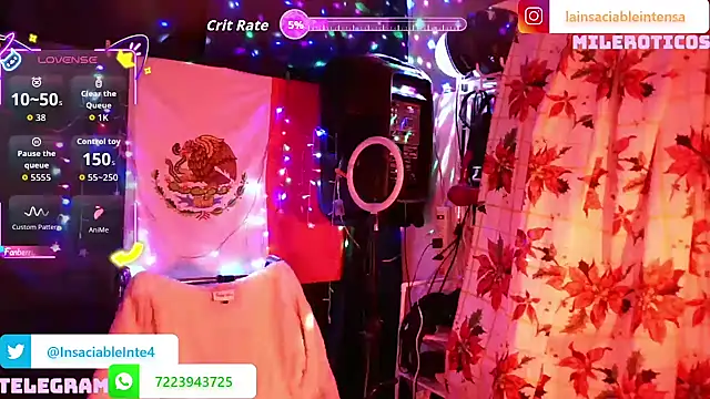 Snapshot of LaInsaciableIntensa chatting on 02-07-26, 01:20 LaInsaciableIntensa online show from 02-07-26, 01:20