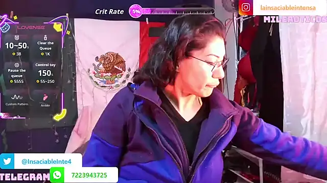 Snapshot of LaInsaciableIntensa chatting on 05-23-26, 01:11 LaInsaciableIntensa online show from 05-23-26, 01:11