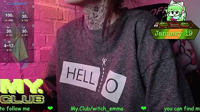 Witch Emma online show from 01-19-26, 04:16