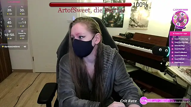 Snapshot of ArtofSweet chatting on 06-19-26, 08:45 ArtofSweet online show from 06-19-26, 08:45