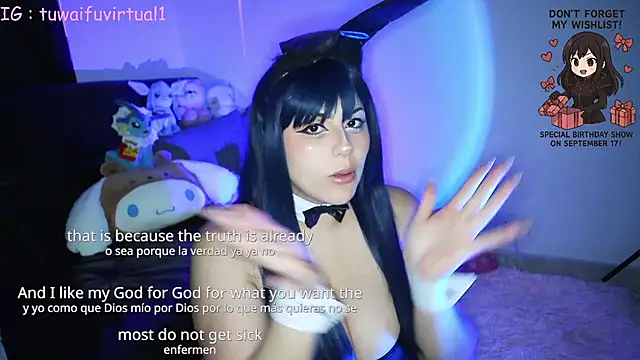 Snapshot of TuWaifuVirtual1 chatting on 09-11-25, 12:55 TuWaifuVirtual1 online show from 09-11-25, 12:55