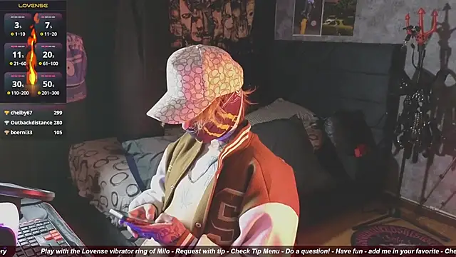 Snapshot of AcidMilo chatting on 11-16-25, 12:05 AcidMilo online show from 11-16-25, 12:05