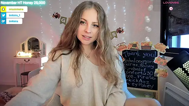 Snapshot of ImKeira chatting on 11-30-25, 12:31 ImKeira online show from 11-30-25, 12:31